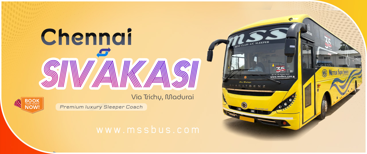 Bus ticket from Chennai to Sivakasi
